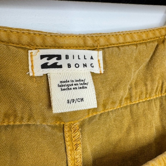 Billabong Wild Pursuit Thin Straps mustard Romper - Picture 3 of 11